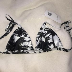 Zaful Palm Tree Bikini Top